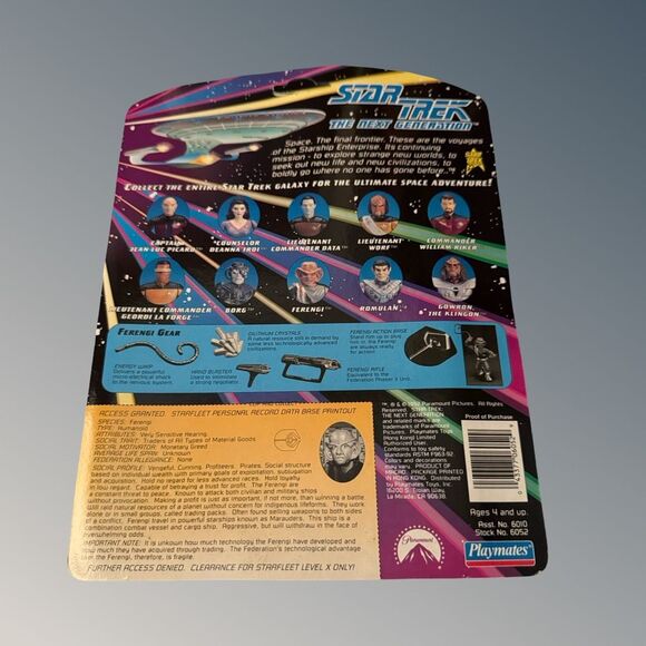 92 Playmates Star Trek (Next Gen) Picrard Data Gowren, Ferengi GuinaTori Figures - Picture 10 of 16